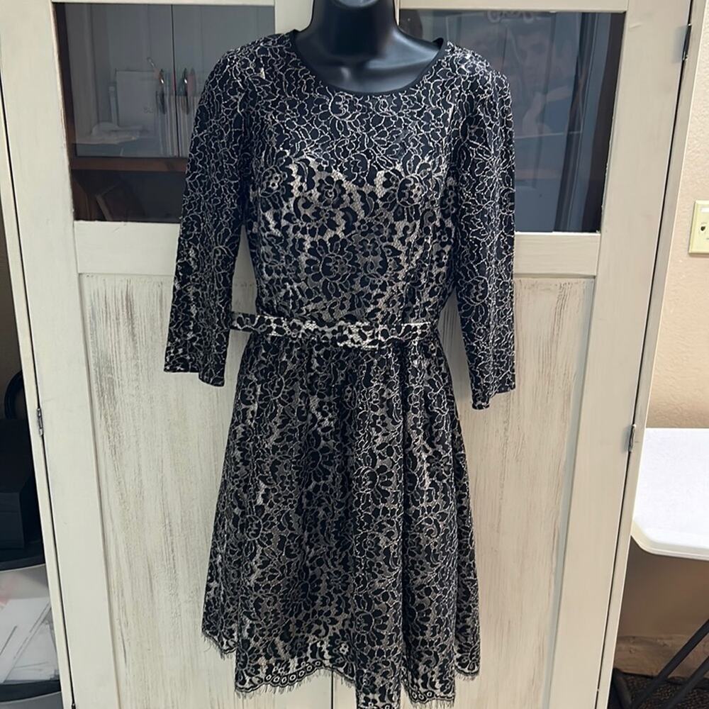 Eliza J. Black Lace Dress